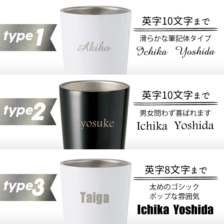 選べる7タイプの名入れデザイン