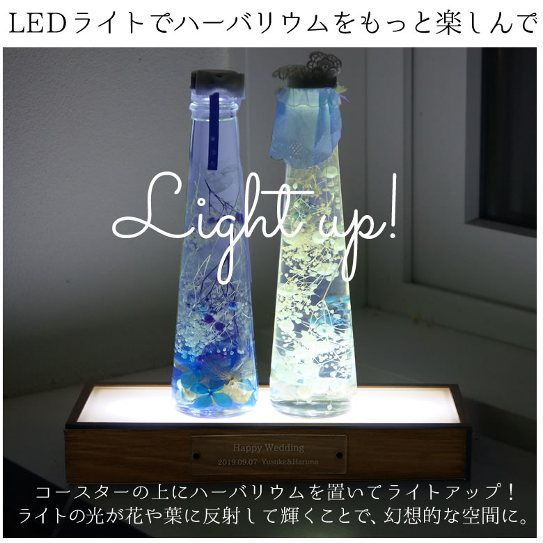 ハーバリウムをもっと楽しむLED