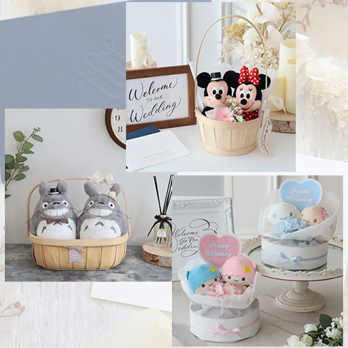 かわいいキャラクター系ぬいぐるみ電報