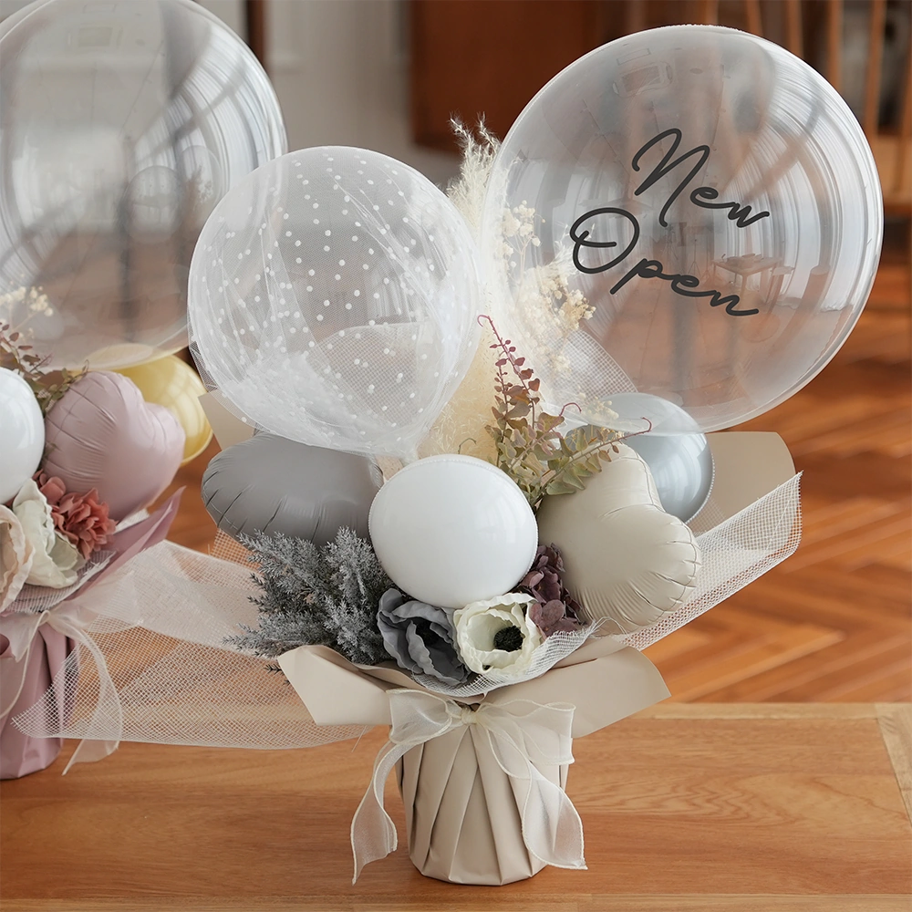 【開店祝い 結婚祝い】アレンジバルーン エレガントジョーゼットポピー