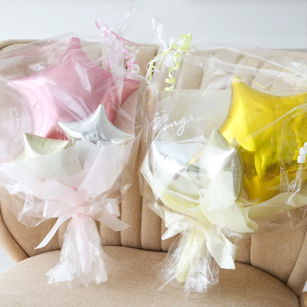 スターバルーンブーケ（メッセージシール付き）