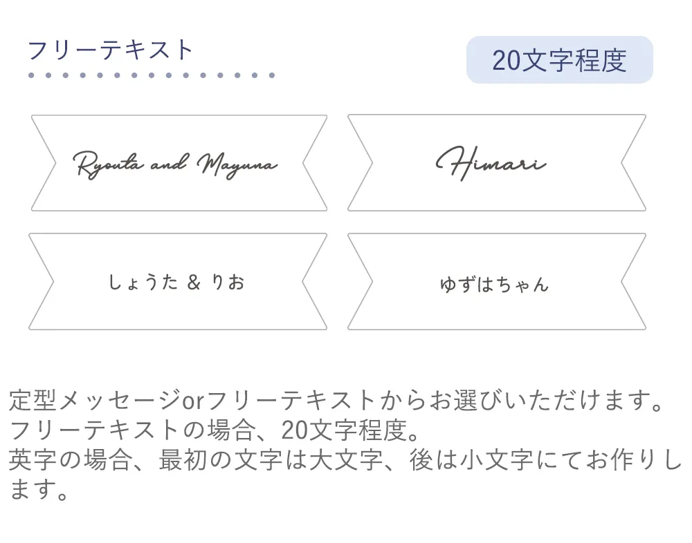 メッセージ　定型or自由文