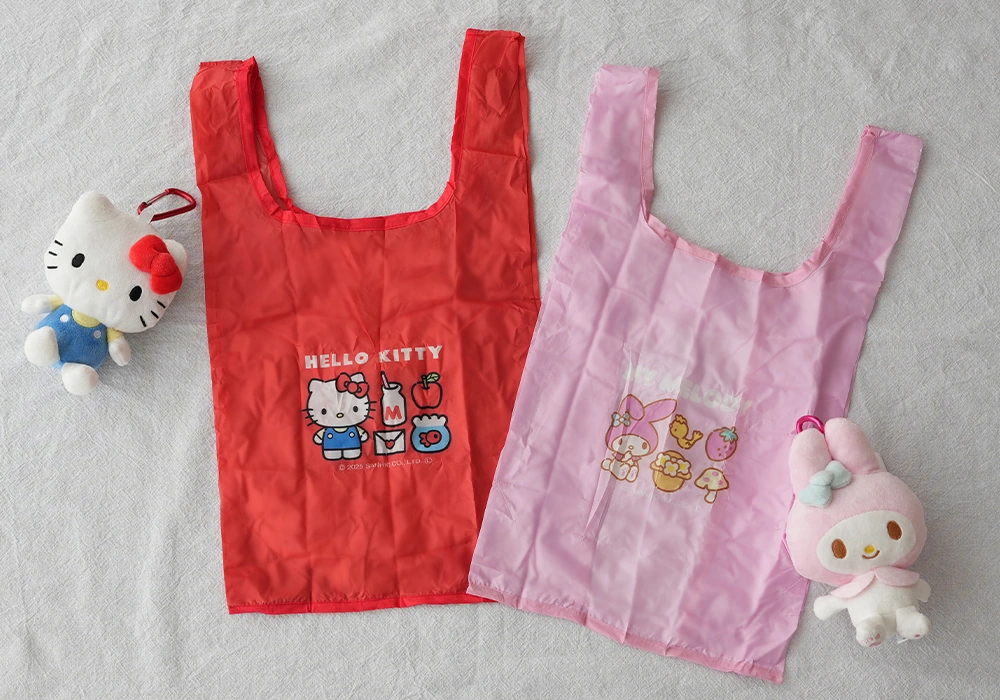 サンリオのぬいぐるみエコバッグ