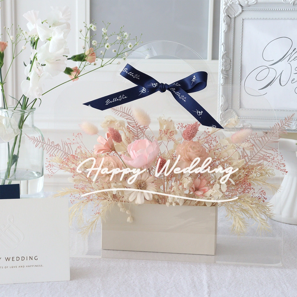 結婚式 電報 ソラフラワー クリアバッグブーケ