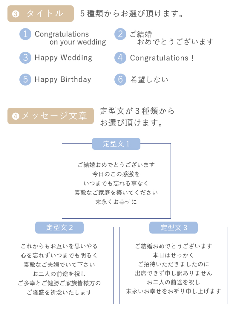 定型文ご案内